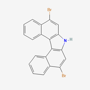 5,9-Dibromo-7H-dibenzo[c,g]carbazole chemical structure (CAS 859935-63-0)