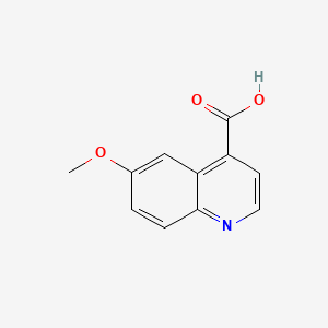 6-Methoxyquinoline-4-carboxylic acid chemical structure (CAS 86-68-0)