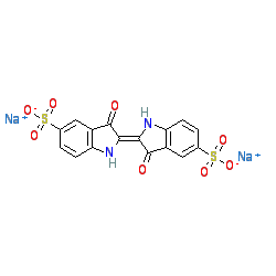 Sodium 3,3'-dioxo-[2,2'-biindolinylidene]-5,5'-disulfonate chemical structure (CAS 860-22-0)