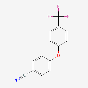 4-(4-(Trifluoromethyl)phenoxy)benzonitrile chemical structure (CAS 860004-31-5)