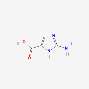 2-Amino-1H-imidazole-5-carboxylic acid chemical structure (CAS 860011-60-5)