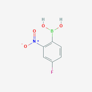(4-Fluoro-2-nitrophenyl)boronic acid chemical structure (CAS 860034-00-0)