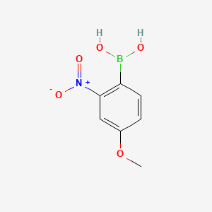 (4-Methoxy-2-nitrophenyl)boronic acid chemical structure (CAS 860034-09-9)