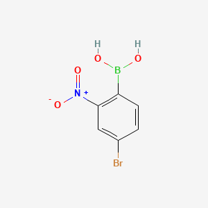 (4-Bromo-2-nitrophenyl)boronic acid chemical structure (CAS 860034-11-3)