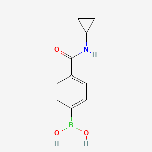 (4-(Cyclopropylcarbamoyl)phenyl)boronic acid chemical structure (CAS 860173-33-7)