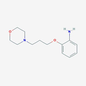 2-(3-Morpholinopropoxy)aniline chemical structure (CAS 860249-97-4)