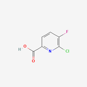 6-Chloro-5-fluoropicolinic acid chemical structure (CAS 860296-24-8)