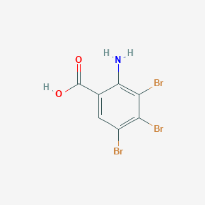 2-Amino-3,4,5-tribromobenzoic acid chemical structure (CAS 860576-68-7)