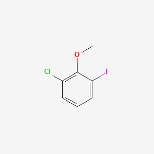 1-Chloro-3-iodo-2-methoxybenzene chemical structure (CAS 860585-01-9)