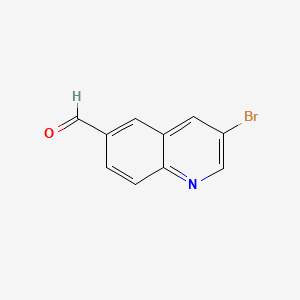 3-Bromoquinoline-6-carbaldehyde chemical structure (CAS 860757-84-2)