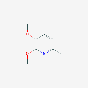 2,3-Dimethoxy-6-methylpyridine chemical structure (CAS 861019-58-1)