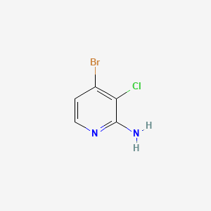 4-Bromo-3-chloropyridin-2-amine chemical structure (CAS 861024-02-4)