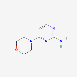 2-Amino-4-morpholin-4-yl-pyrimidine chemical structure (CAS 861031-56-3)