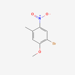 1-Bromo-2-methoxy-4-methyl-5-nitrobenzene chemical structure (CAS 861076-28-0)