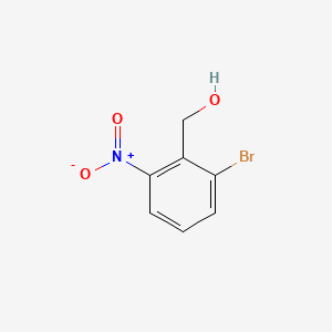 (2-Bromo-6-nitrophenyl)methanol chemical structure (CAS 861106-91-4)