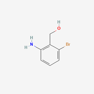 (2-Amino-6-bromophenyl)methanol chemical structure (CAS 861106-92-5)