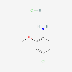 4-Chloro-2-methoxyaniline hydrochloride chemical structure (CAS 861299-14-1)