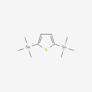 2,5-Bis(trimethylstannyl)thiophene chemical structure (CAS 86134-26-1)