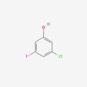 3-Chloro-5-iodophenol chemical structure (CAS 861347-86-6)