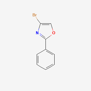 4-Bromo-2-phenyloxazole chemical structure (CAS 861440-59-7)