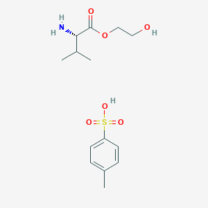 (S)-2-Hydroxyethyl 2-amino-3-methylbutanoate 4-methylbenzenesulfonate chemical structure (CAS 86150-61-0)