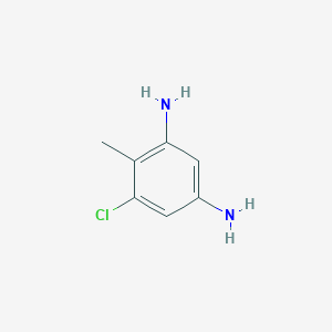 5-Chloro-4-methylbenzene-1,3-diamine chemical structure (CAS 861519-29-1)