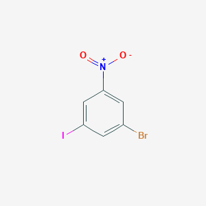 1-Bromo-3-iodo-5-nitrobenzene chemical structure (CAS 861601-15-2)