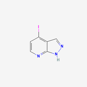 4-Iodo-1H-pyrazolo[3,4-b]pyridine chemical structure (CAS 861881-02-9)