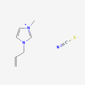 3-Allyl-1-methyl-1H-imidazol-3-ium thiocyanate chemical structure (CAS 861908-19-2)
