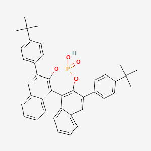 (11bR)-2,6-Bis(4-(tert-butyl)phenyl)-4-hydroxydinaphtho[2,1-d:1',2'-f][1,3,2]dioxaphosphepine 4-oxide chemical structure (CAS 861909-30-0)