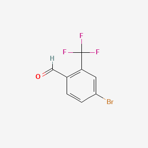 4-Bromo-2-(trifluoromethyl)benzaldehyde chemical structure (CAS 861928-27-0)