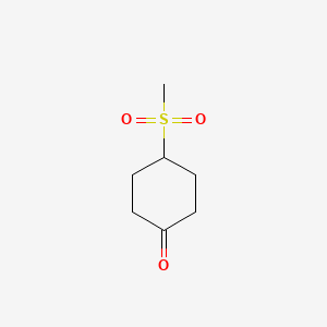 4-(Methylsulfonyl)cyclohexan-1-one chemical structure (CAS 862129-72-4)