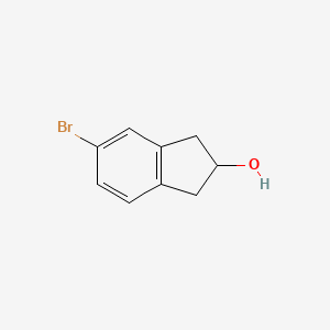 5-Bromoindan-2-ol chemical structure (CAS 862135-61-3)
