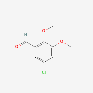 5-Chloro-2,3-dimethoxybenzaldehyde chemical structure (CAS 86232-28-2)