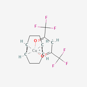 Copper(I) Hexafluoro-2,4-pentanedionate 1,5-Cyclooctadiene Complex chemical structure (CAS 86233-74-1)
