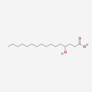 4-Hydroxyhexadecanoic acid chemical structure (CAS 86233-85-4)