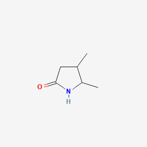 4,5-Dimethylpyrrolidin-2-one chemical structure (CAS 86240-37-1)