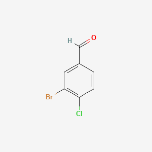 3-Bromo-4-chlorobenzaldehyde chemical structure (CAS 86265-88-5)