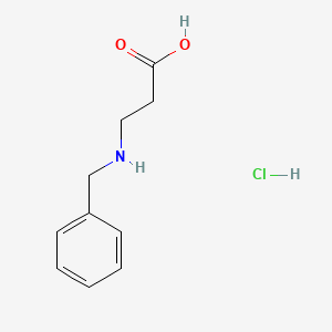 3-(Benzylamino)propanoic acid hydrochloride chemical structure (CAS 86266-64-0)