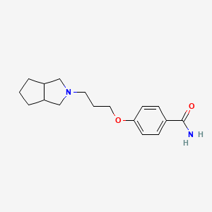 4-(3-(Hexahydrocyclopenta[c]pyrrol-2(1H)-yl)propoxy)benzamide chemical structure (CAS 862896-30-8)