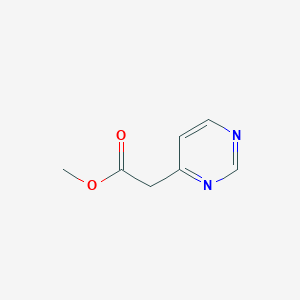 Methyl 2-(pyrimidin-4-yl)acetate chemical structure (CAS 863032-29-5)