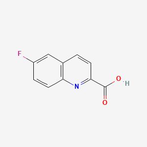 6-Fluoroquinoline-2-carboxylic acid chemical structure (CAS 86324-51-8)