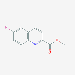 Methyl 6-fluoroquinoline-2-carboxylate chemical structure (CAS 86324-52-9)