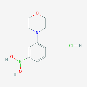 (3-Morpholinophenyl)boronic acid hydrochloride chemical structure (CAS 863248-20-8)