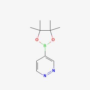 4-(4,4,5,5-Tetramethyl-1,3,2-dioxaborolan-2-yl)pyridazine chemical structure (CAS 863422-41-7)