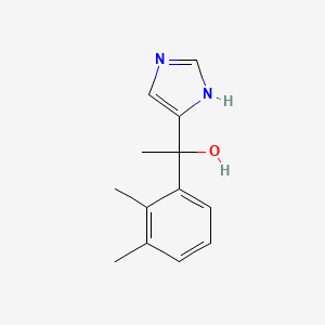 1-(2,3-Dimethylphenyl)-1-(1H-imidazol-4-yl)ethanol chemical structure (CAS 86347-12-8)