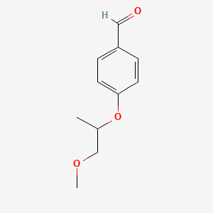 4-((1-Methoxypropan-2-yl)oxy)benzaldehyde chemical structure (CAS 863488-78-2)