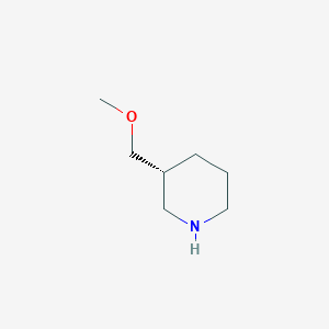 (R)-3-(Methoxymethyl)piperidine chemical structure (CAS 863635-98-7)