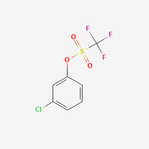 3-Chlorophenyl trifluoromethanesulphonate chemical structure (CAS 86364-03-6)