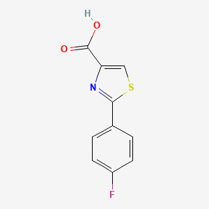 2-(4-Fluorophenyl)thiazole-4-carboxylic acid chemical structure (CAS 863668-07-9)